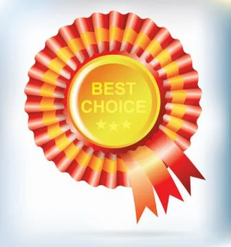 Best choice red label Stock Illustration