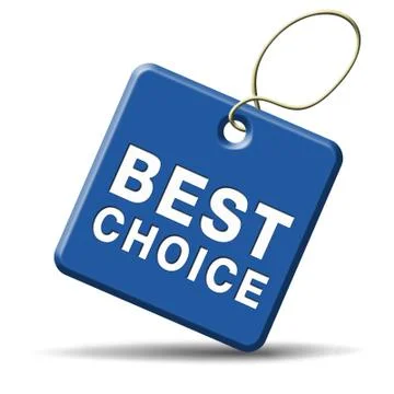 Best choice sign Stock Illustration