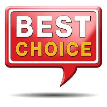 Best choice sign Stock Illustration