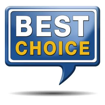 Best choice sign Stock Illustration