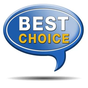 Best choice sign Illustrazione stock