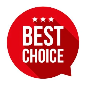 Best Choice speech bubble Stock Illustration