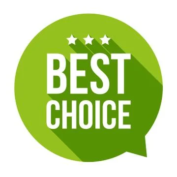 Best Choice speech bubble Stock Illustration
