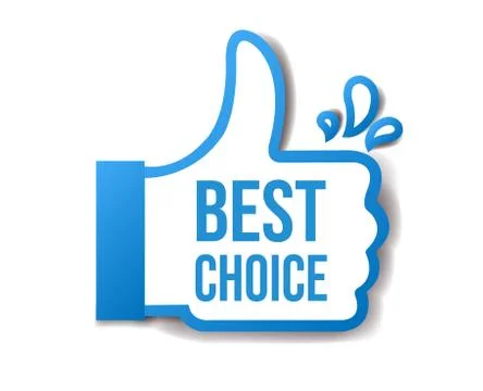 Best Choice Sticker Isolated White Background Stock Illustration