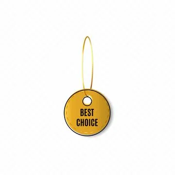 Best choice tags, vector golden labels isolated on transparent background. Best Stock Illustration