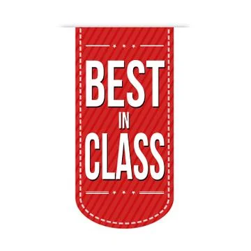 Best in class banner design Stock Illustration
