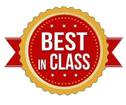 Best in class label or stamp Illustrazione stock