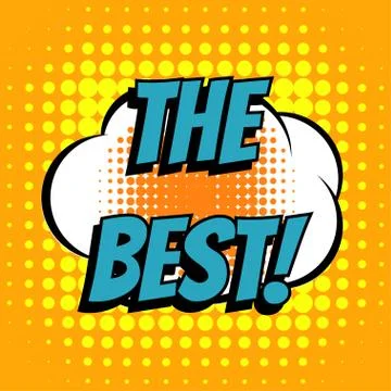 The best comic book bubble text retro style Stock Illustration