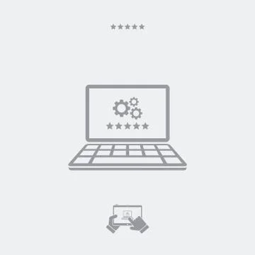 Best computer performance settings Stock Illustration