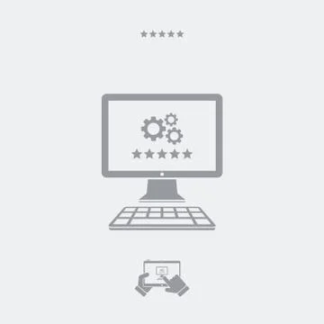 Best computer performance settings Stock Illustration