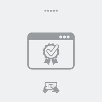 Best computer system icon Stock Illustration