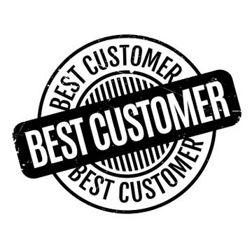 Best Customer rubber stamp Ilustración de archivo
