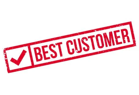 Best Customer rubber stamp Ilustración de archivo