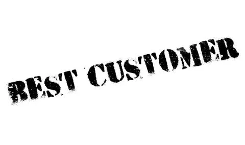Best Customer rubber stamp Ilustración de archivo