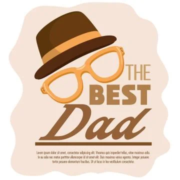 Best dad card Stock Illustration