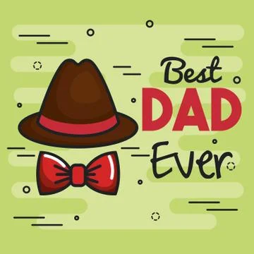 Best dad card Stock Illustration