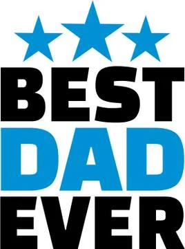 Best Dad ever Stock Illustration