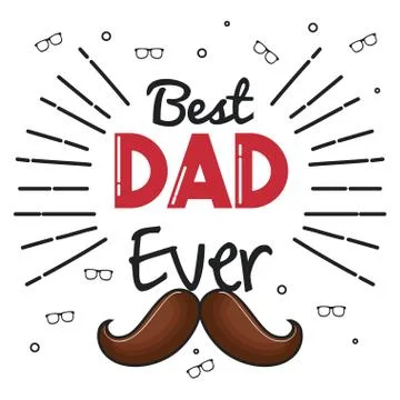 Best dad icon Stock Illustration