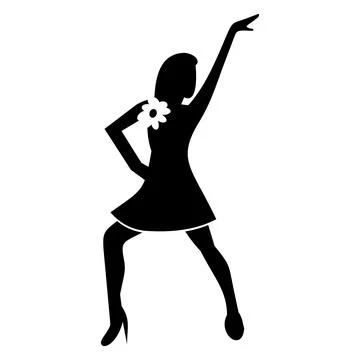 Best dance simple sign 스톡 일러스트