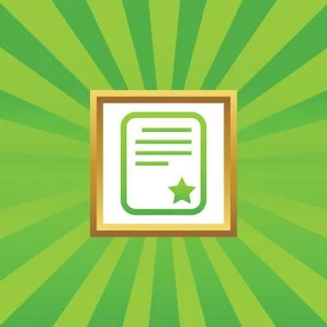 Best document picture icon Stock Illustration