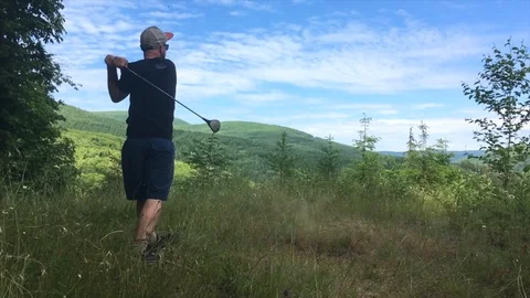 The Best Driving Range Ever Stock Footage 91832193