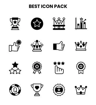 Best DuoTone Vector Icons Pack Stock Illustration