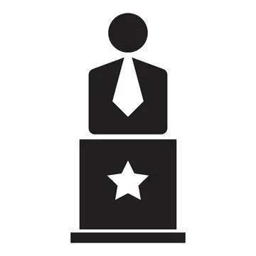 Best employee icon vector design template in black color isolated sign on whi Stock Illustration
