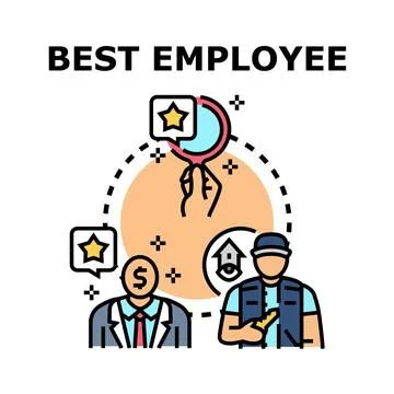 Best employee selection process recognition finding Stock Illustration