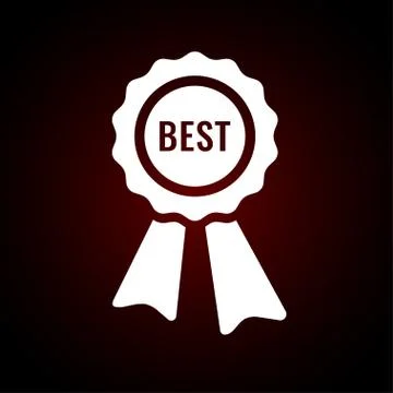 Best first prize won icon. Design vector element Stock Illustration