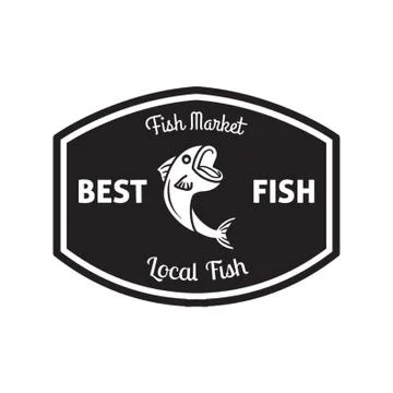 Best Fish Label Stock Illustration