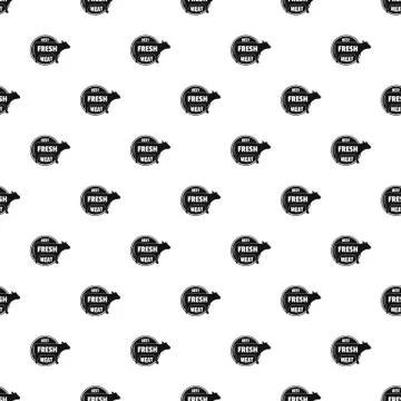 Best fresh meat pattern seamless Stock Illustration