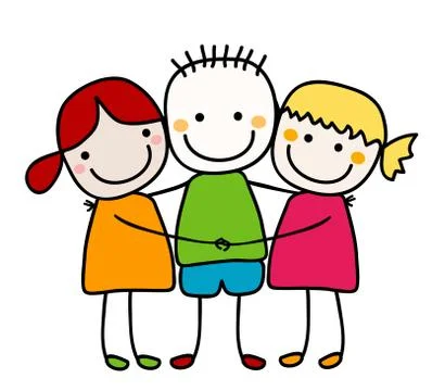 Best friends Stock Illustration