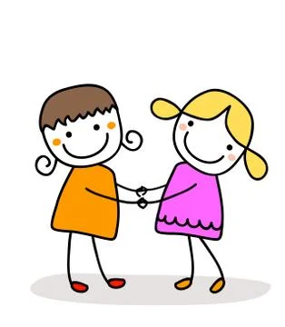 Best friends 스톡 일러스트