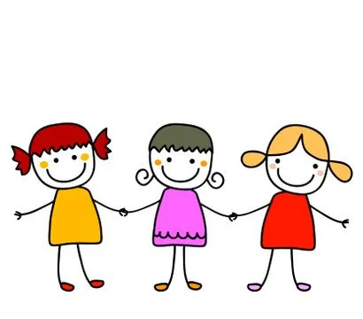 Best friends Stock Illustration