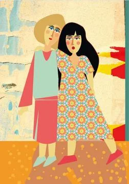 Best friends Stock Illustration