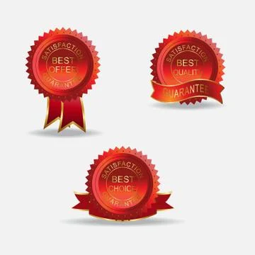 Best guarantee label Stock Illustration
