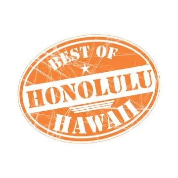 Best of Honolulu Stock Illustration