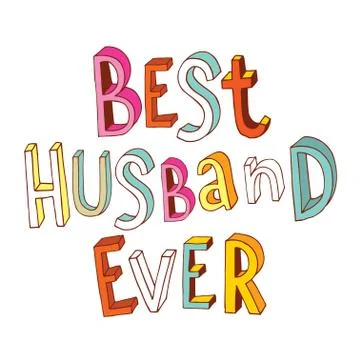 Best husband ever Stock Illustration