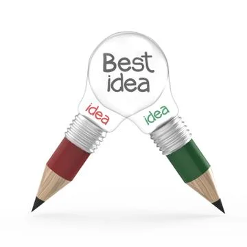 Best idea concept creative Stock-Illustration