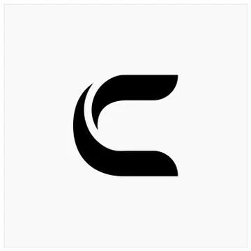 Best initial letter C logo design graphic download Stock Illustration