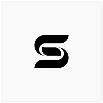 Best initial letter S logo design graphic download Stock Illustration