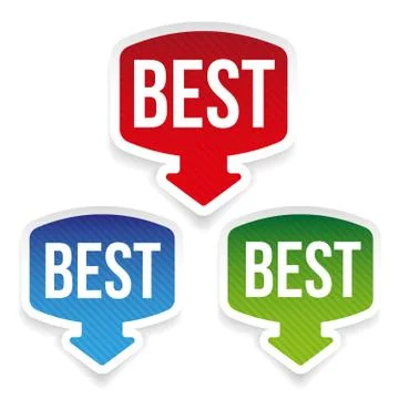 Best label vector set Stock Illustration