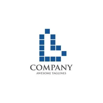 Best letter L logo square concept Stock Illustration