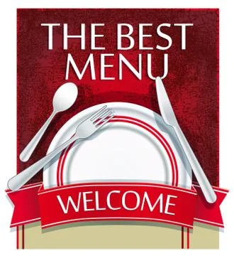 The best menu 库存插图