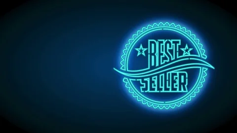 Best merchant imprint for sci fi book with future theme using neon light on Video stock 130035521