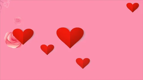 Best Mom ever text on rose and heart background Stock Footage 127710007
