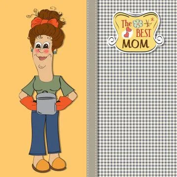 The best mom Stock Illustration