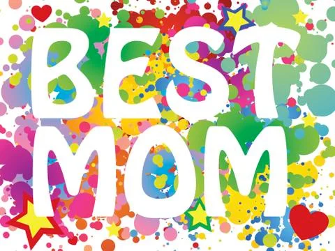 Best mom Stock Illustration