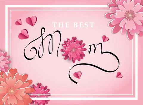 The best mom Stock Illustration