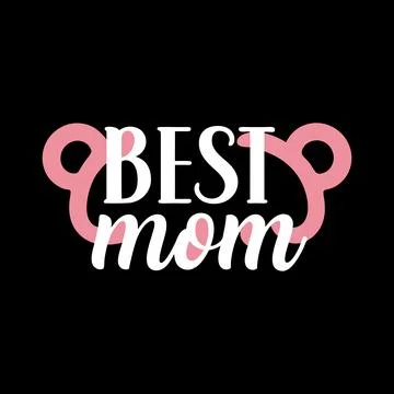Best Mom typography vector art illustration Stock-Illustration